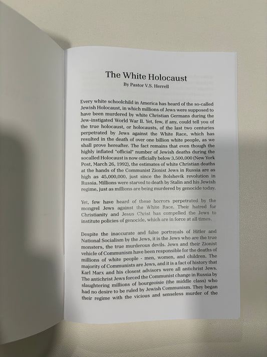 White Holocaust by V. Herrell SB