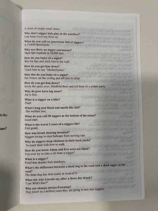 Nigger Jokes by William Bader SB