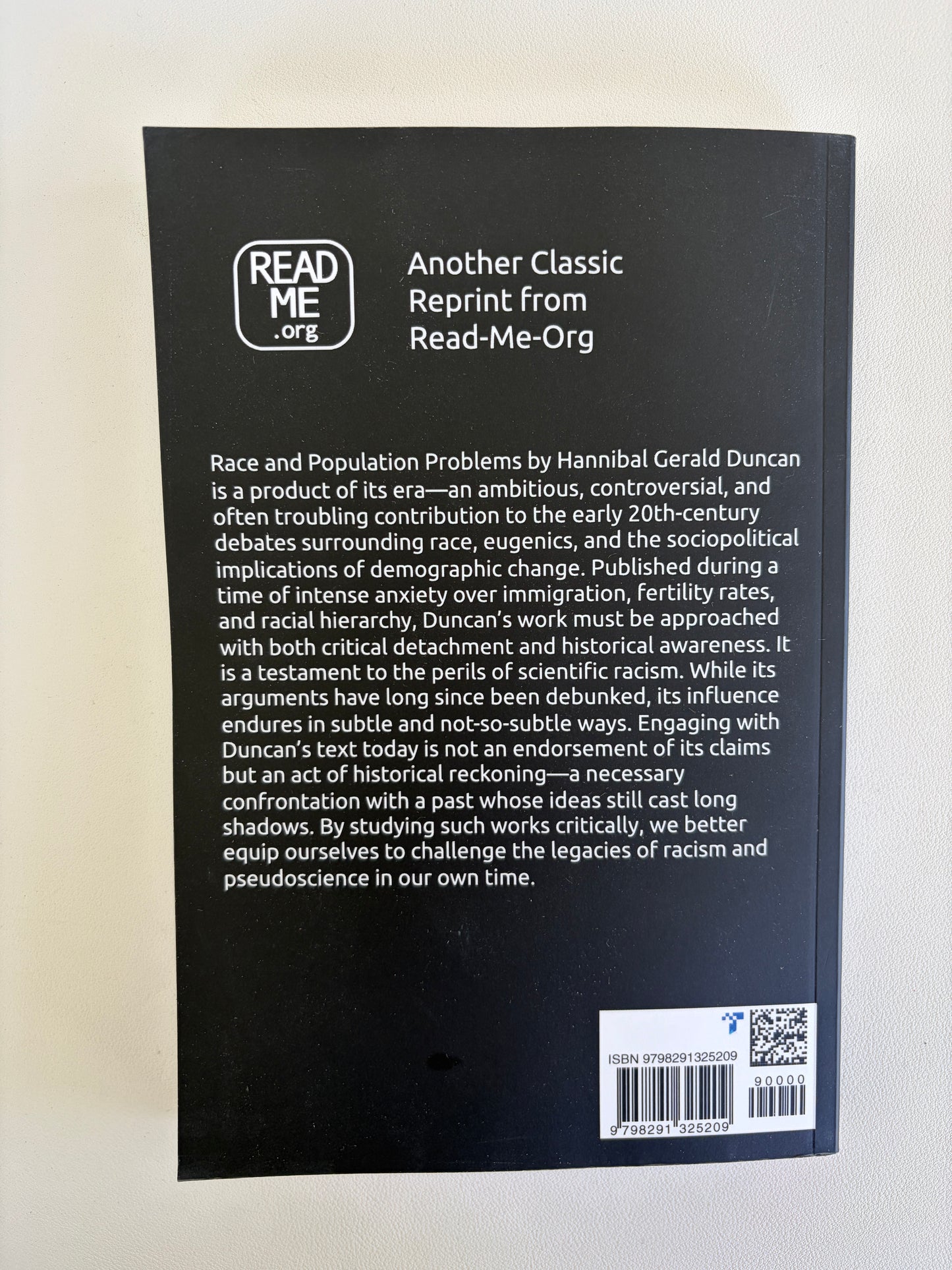 Race and Population Problems by Hannibal Duncan PB