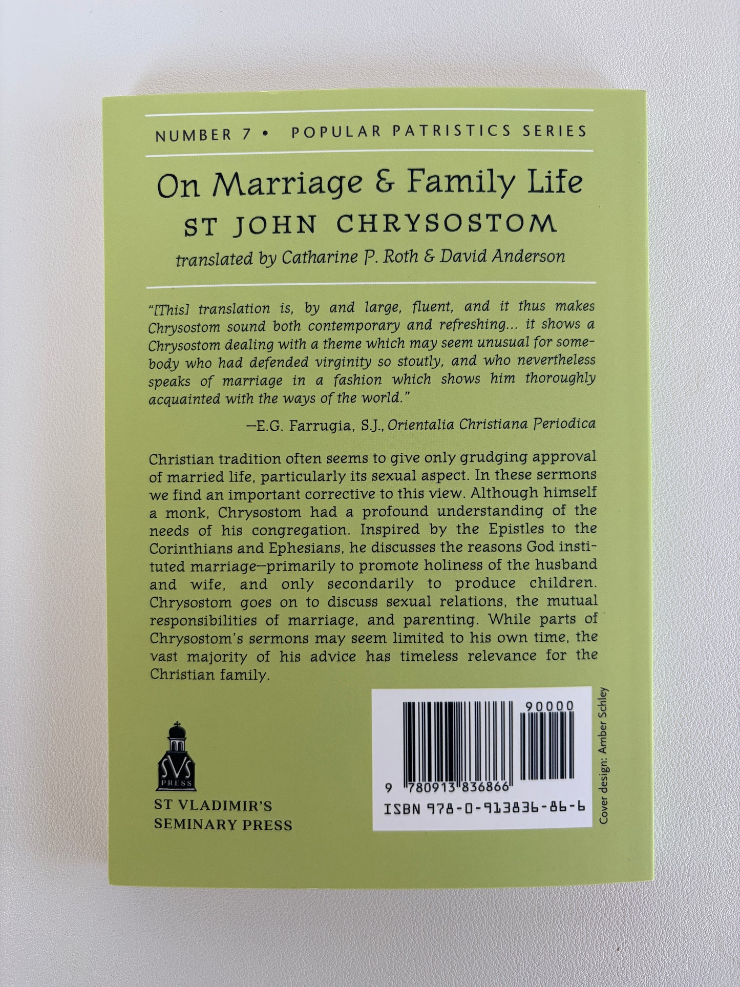 On Marriage and Family Life by John Chrysostom PB