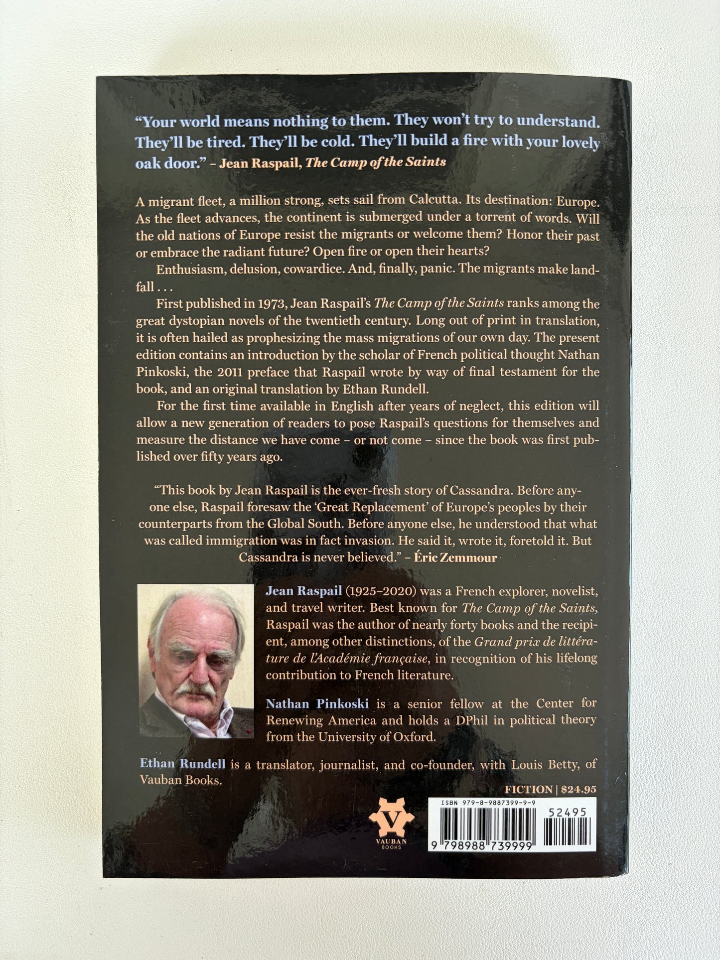 Camp of the Saints by Jean Raspail PB