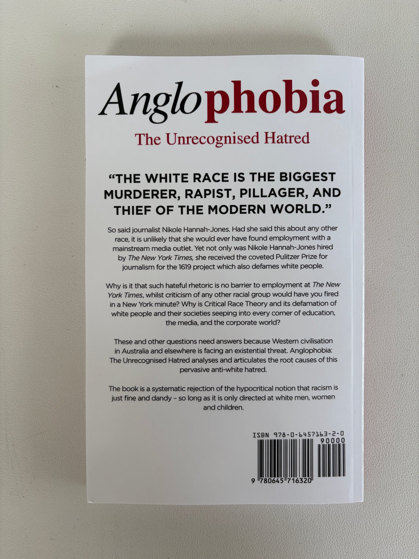 Anglophobia: The Unrecognized Hatred by Harry Richardson PB