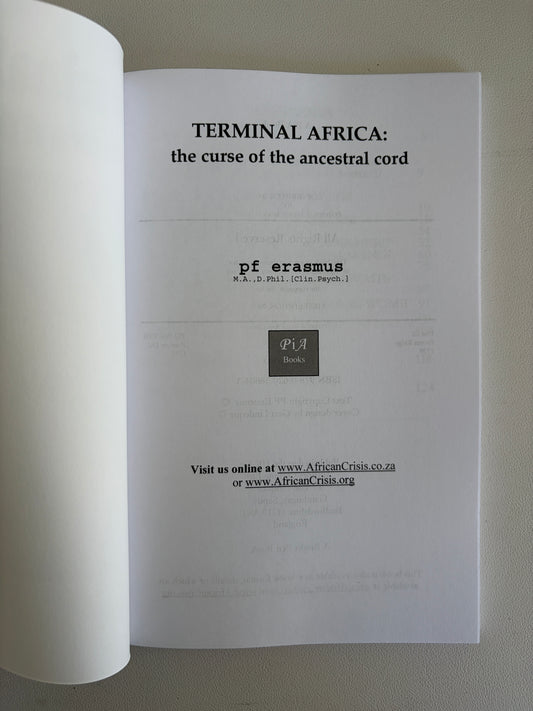 Terminal Africa: The Curse of Ancestral Coil by Peter Erasmus PB