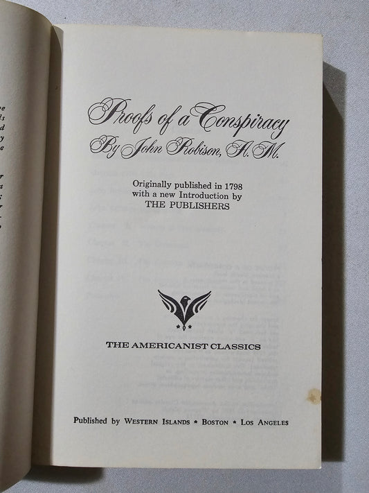 Proofs of a Conspiracy by John Robison