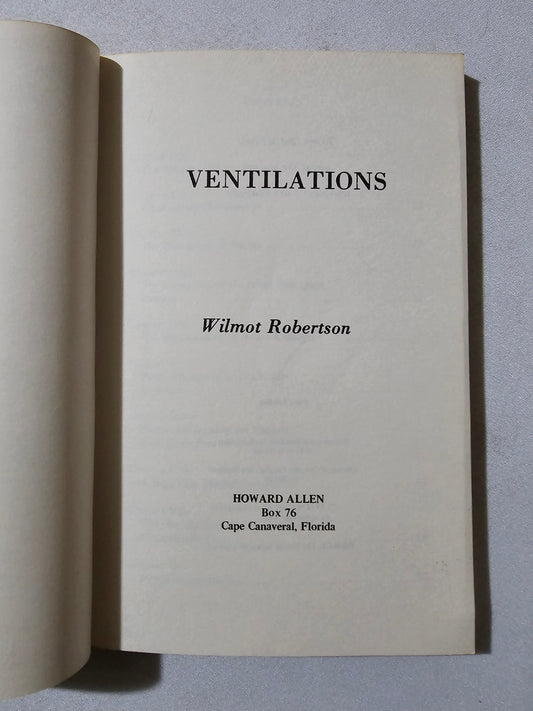 Ventilations by Wilmot Robertson