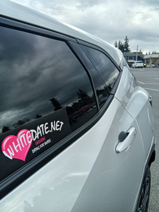 WhiteDate.net Bumper Sticker