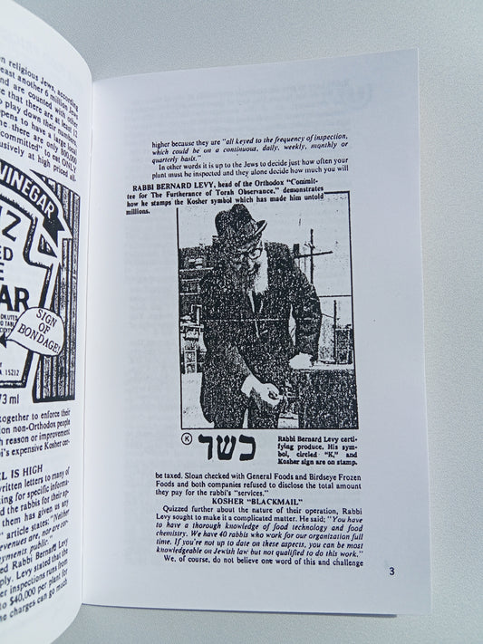 Secret Kosher (Jewish) Tax Boosts Your Food Prices! by Edward Fields SB