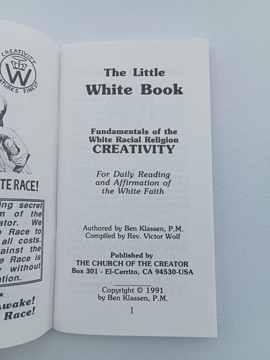 Little White Book by Ben Klassen