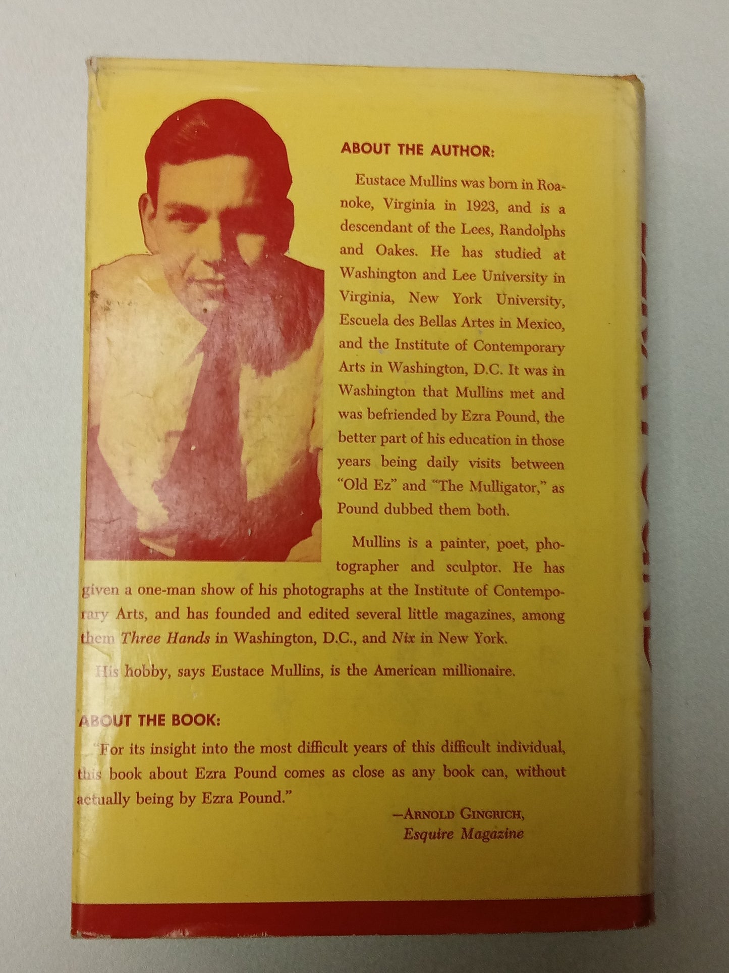 This Difficult Individual Ezra Pound by Eustace Mullins