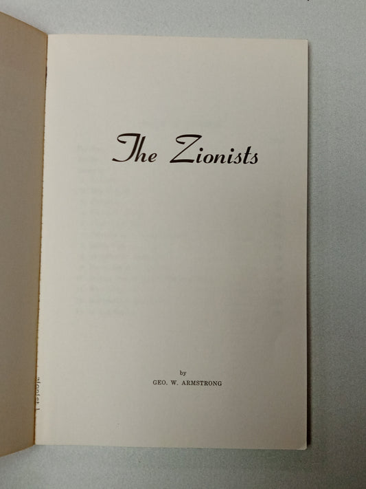 Zionists, Red and White Edition by George Armstrong