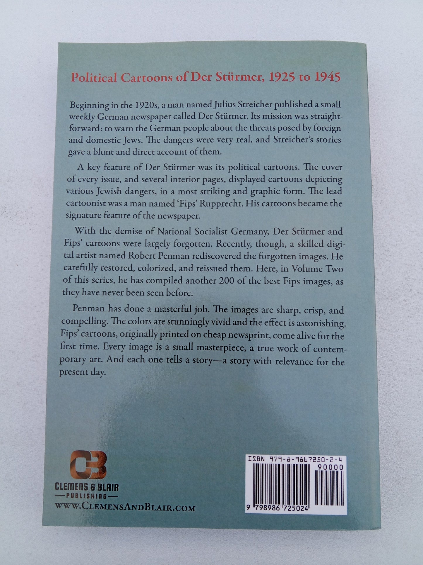 Pan-Judah!, Volume 2: Political Cartoons of Der Sturmer by Thomas Dalton PB