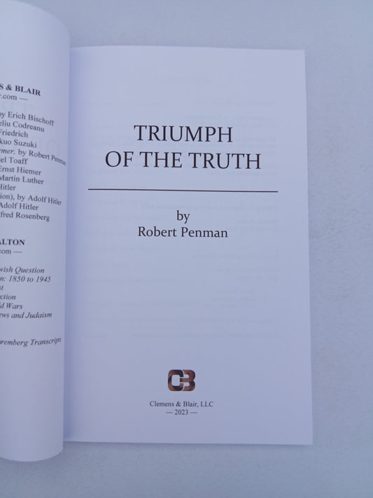 Triumph of the Truth by Robert Penman