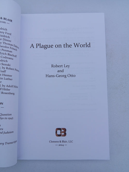 Plague on the World by Robert Ley