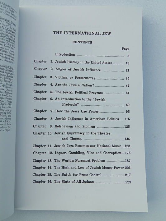 'International Jew: The World's Foremost Problem, Abridged by Henry Ford