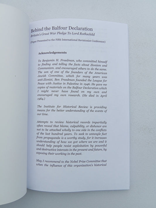 Behind the Balfour Declaration: The Hidden Origins of Today's Mideast Crisis by Robert John PB