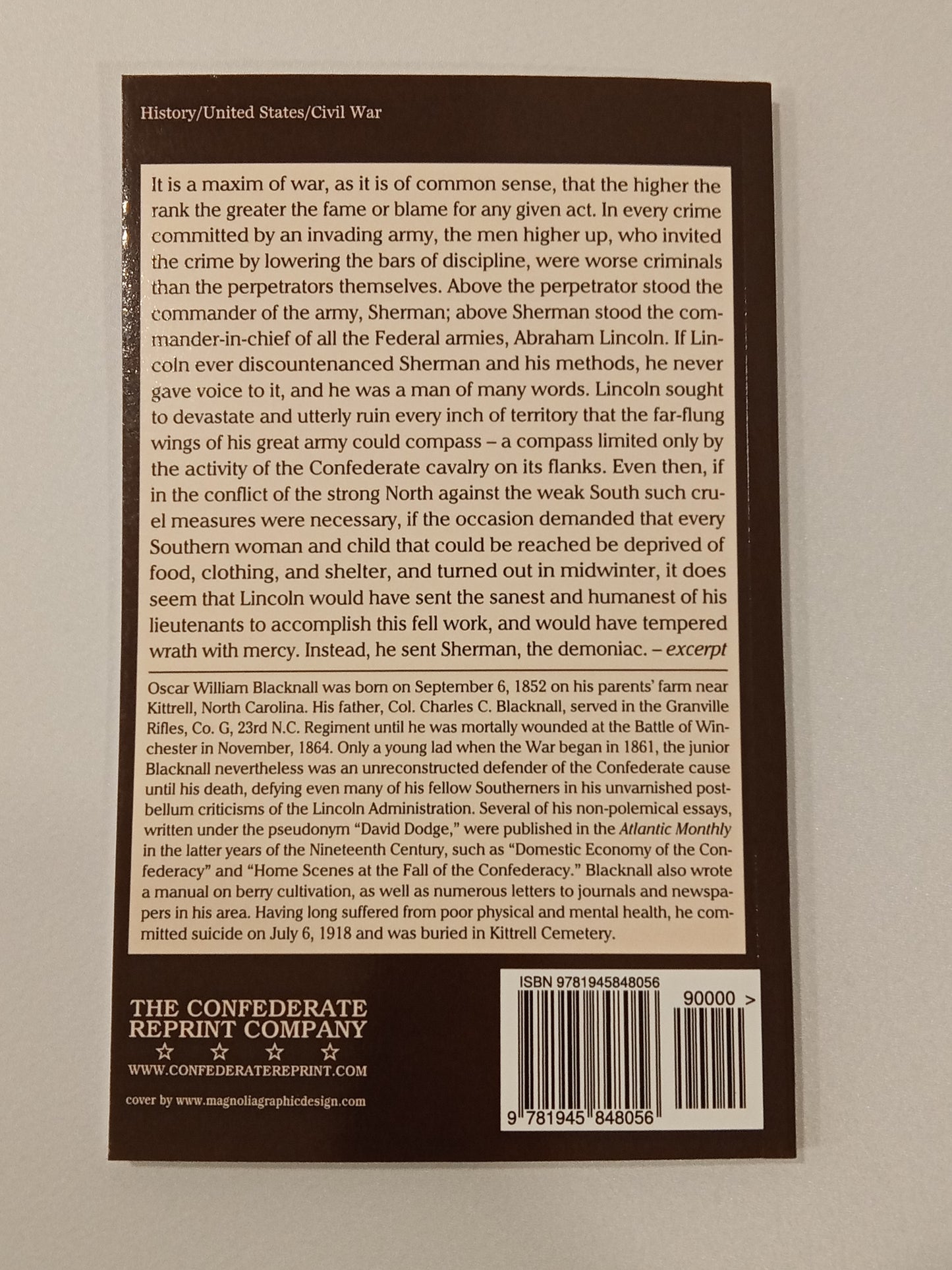 Lincoln as the South Should Know Him by Oscar Blacknall