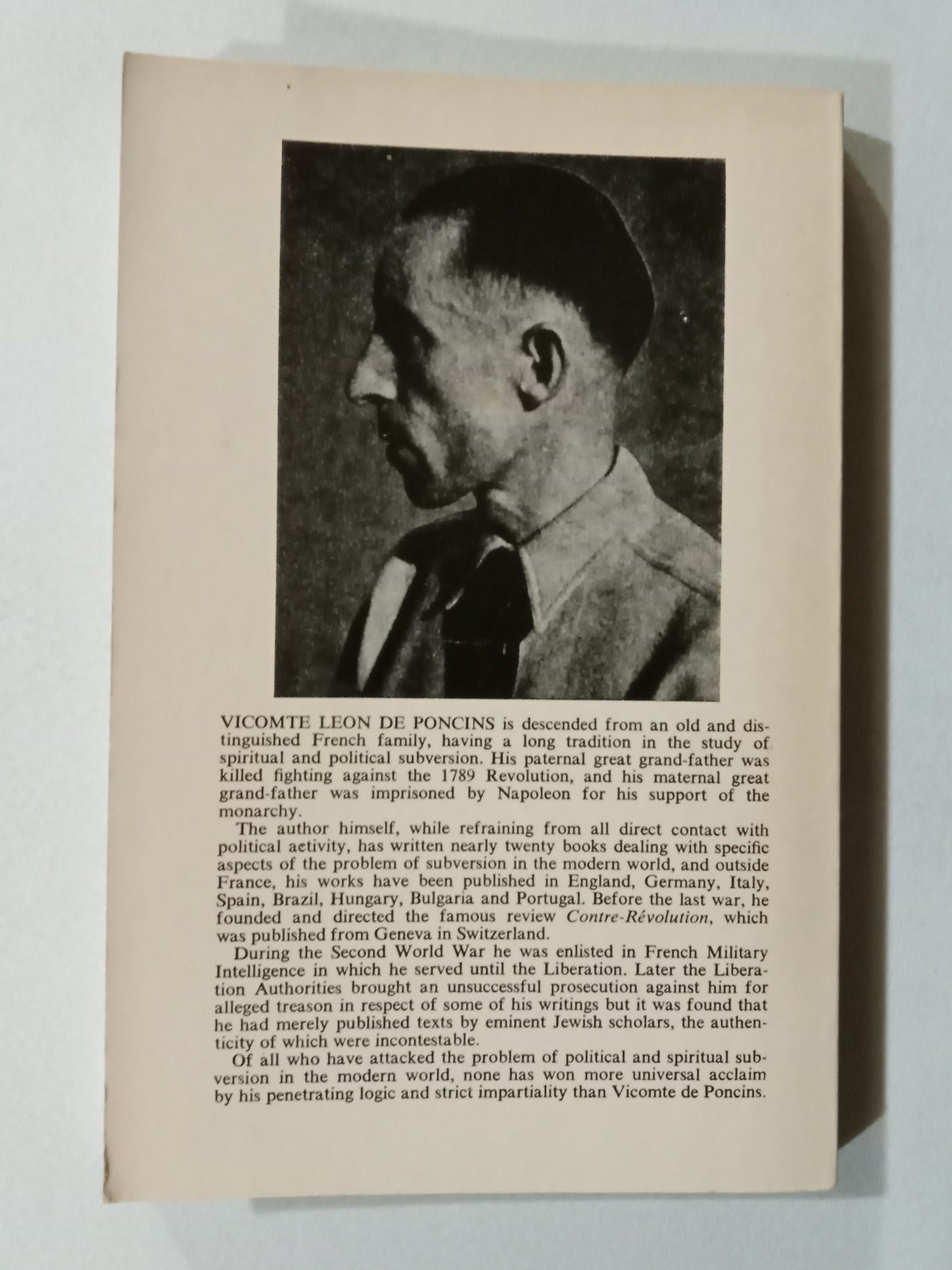 Judaism and the Vatican by Leon de Poncins PB