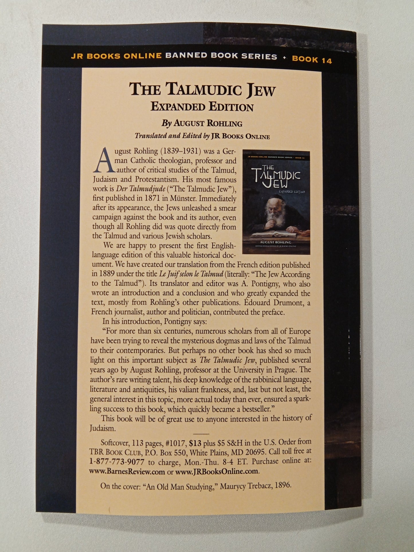 'Talmudic Jew by August Rohling PB