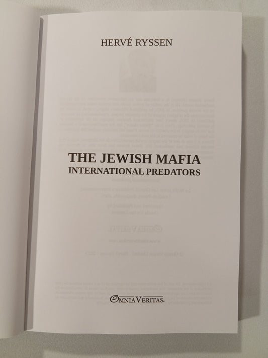 Jewish Mafia: International Predators by Herve Ryssen PB