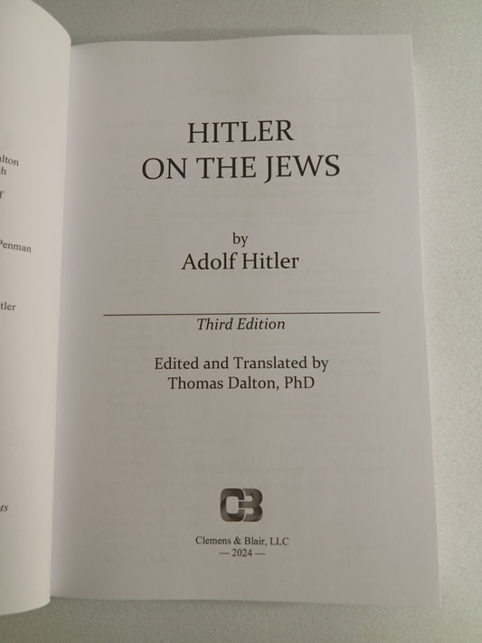 Hitler on the Jews by Thomas Dalton