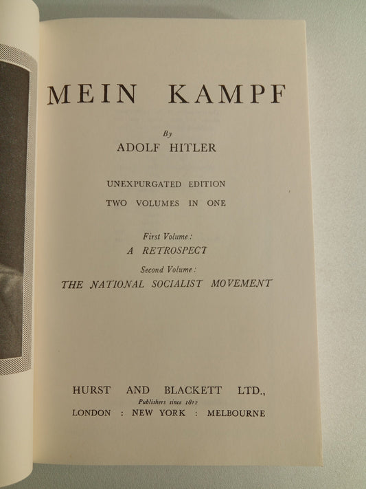 Mein Kampf by Adolf Hitler (Liberty Edition)