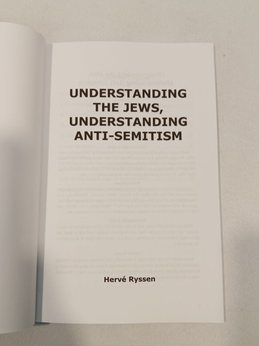 Understanding the Jews, Understanding Anti-Semitism by Herve Ryssen PB
