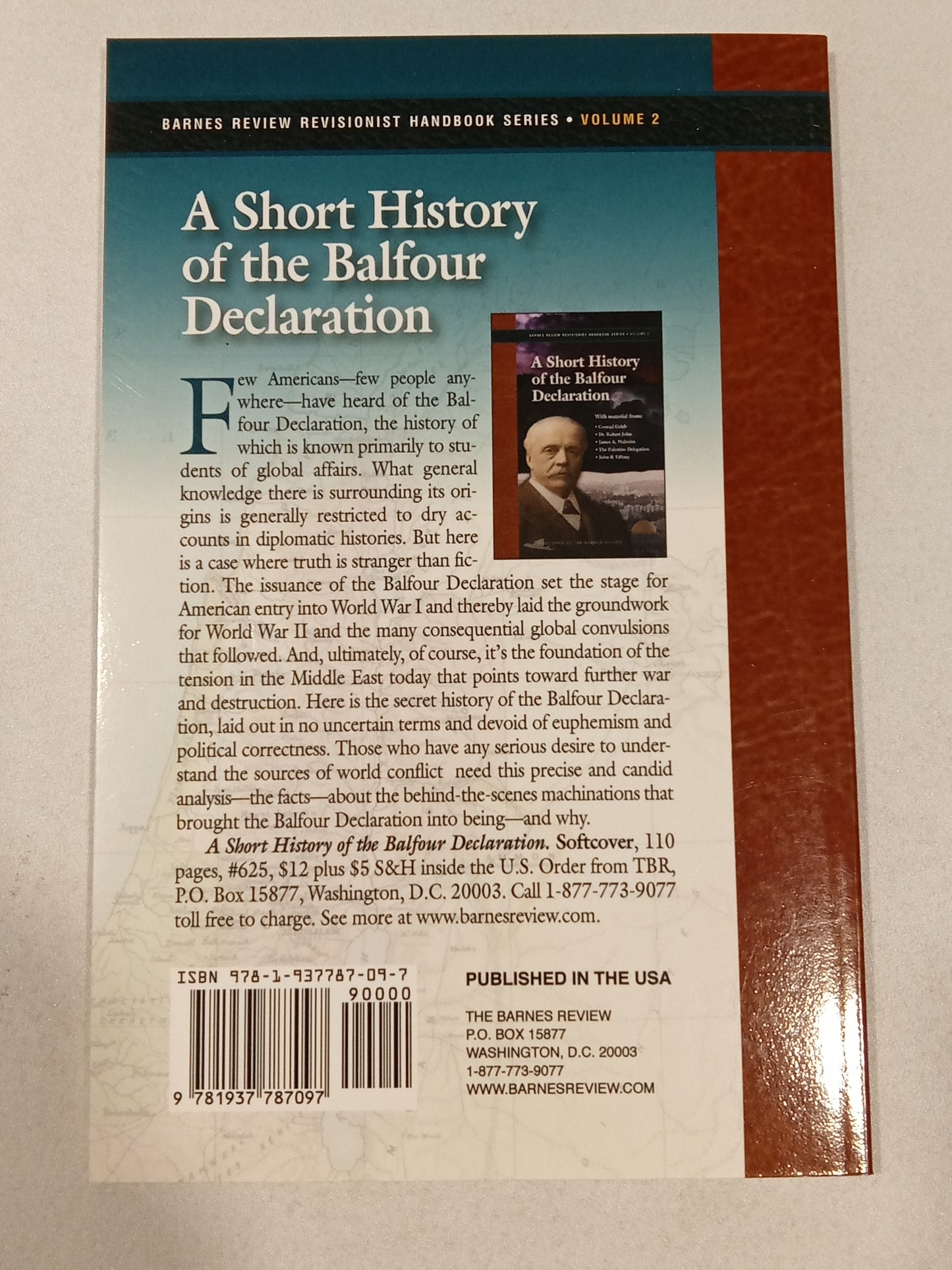 Short History of the Balfour Declaration by John Tiffany PB