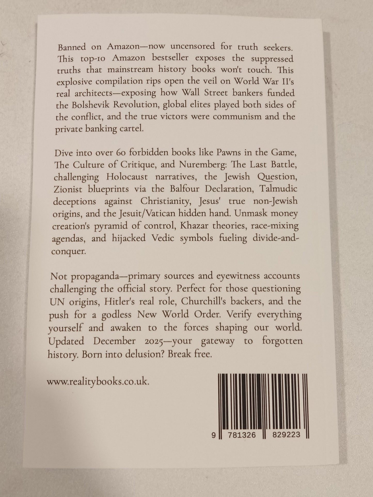 'Censored History: World War 2, Communism, Zionism, Jews and the Vatican by Mark Keenan