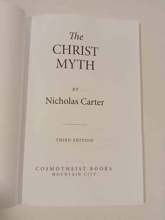 Christ Myth by Nicholas Carter PB