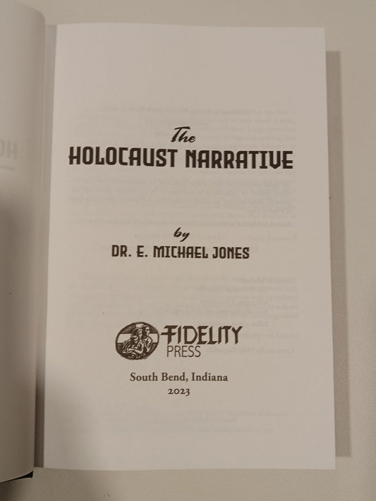 Holocaust Narrative by Michael Jones HB