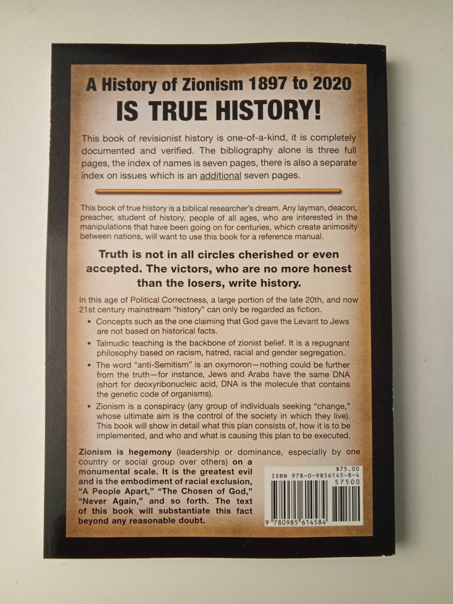 History of Zionism: 1897 to 2020 by Peter Arnold PB