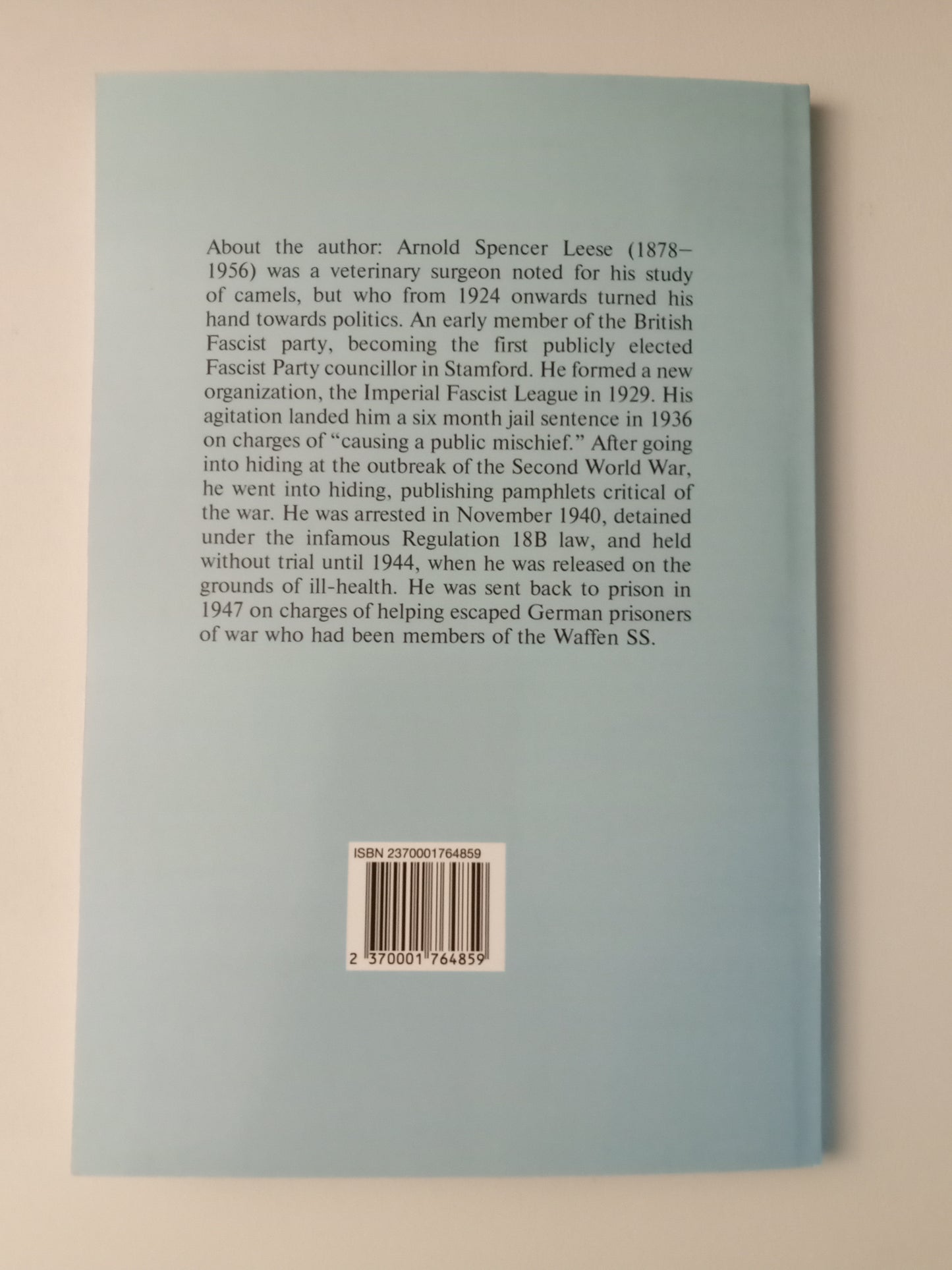 Jewish War of Survival by Arnold Leese PB