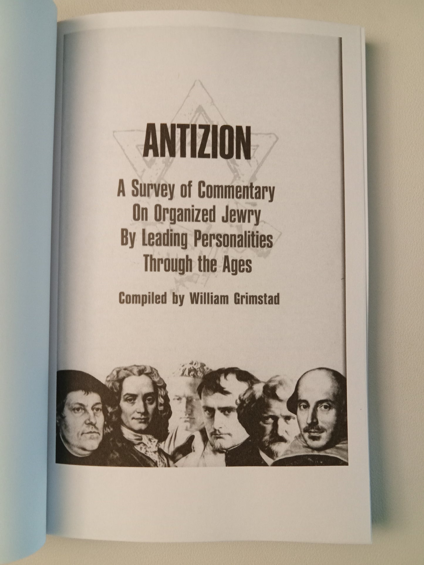 Antizion: Commentary on Organized Jewry by William Grimstad PB