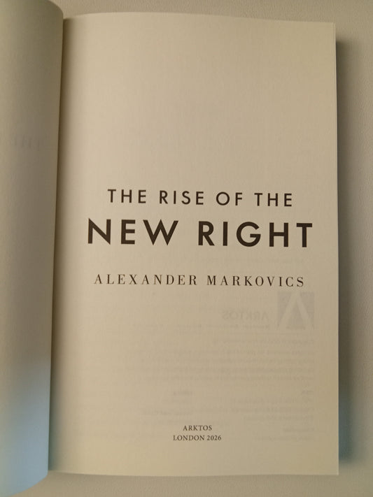 Rise of the New Right by Alexander Markovics PB