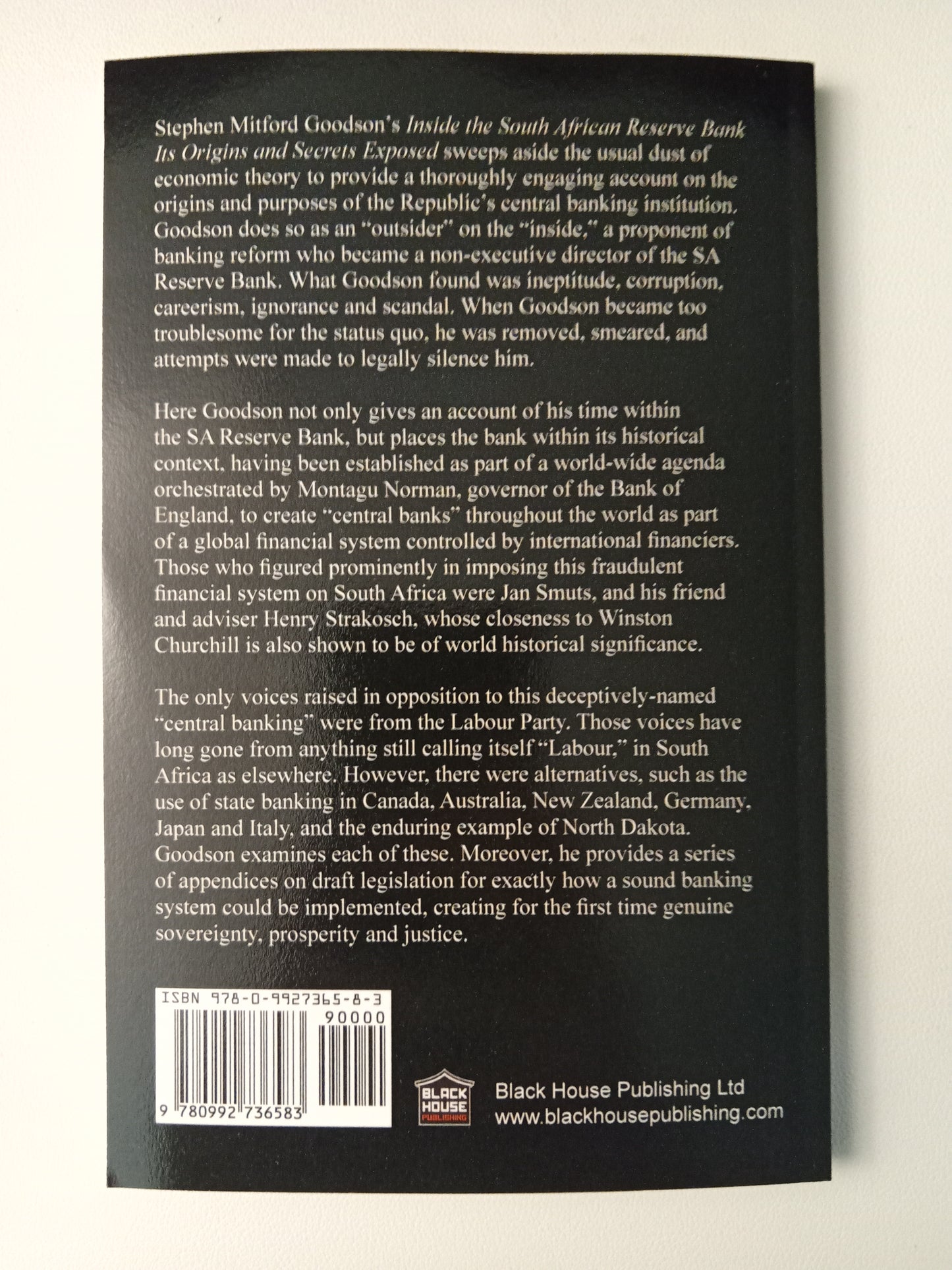 Inside the South African Reserve Bank by Stephen Goodson PB