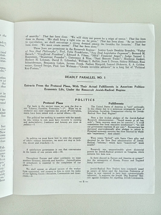 Damning Parallels of the Protocol Forgeries by Robert Edmondson SB