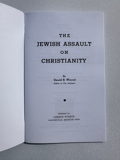 Jewish Assault on Christianity by Gerald Winrod SB