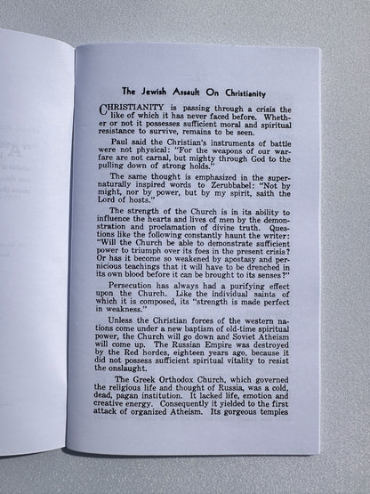 Jewish Assault on Christianity by Gerald Winrod SB