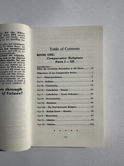 Revolution of Values through Religion by Ben Klassen