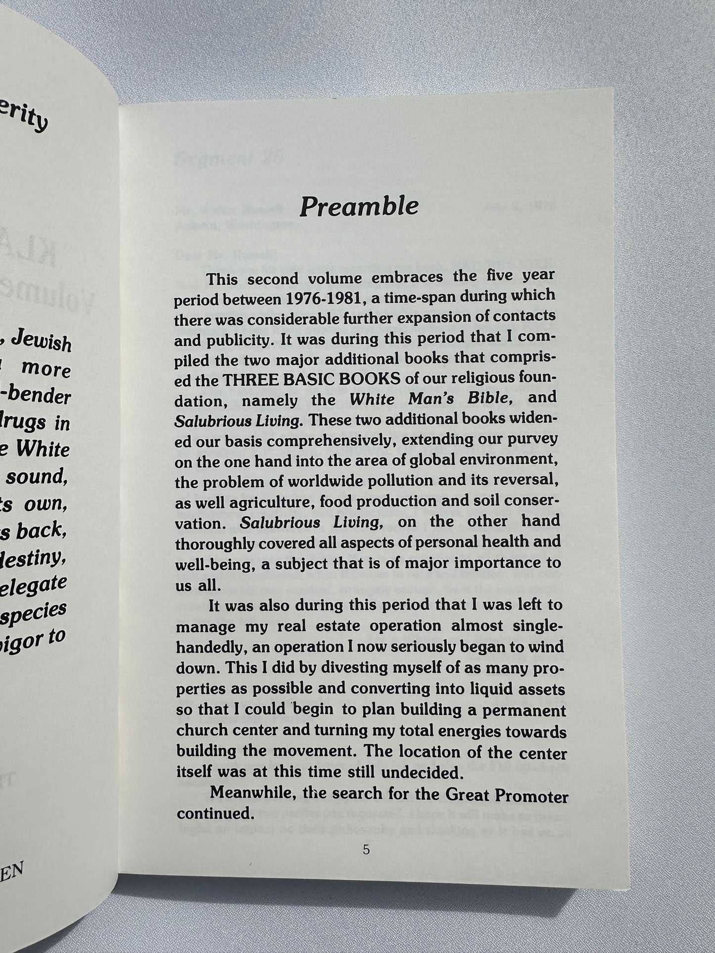 Klassen Letters, Volume 2: 1976 to 1981 by Ben Klassen PB