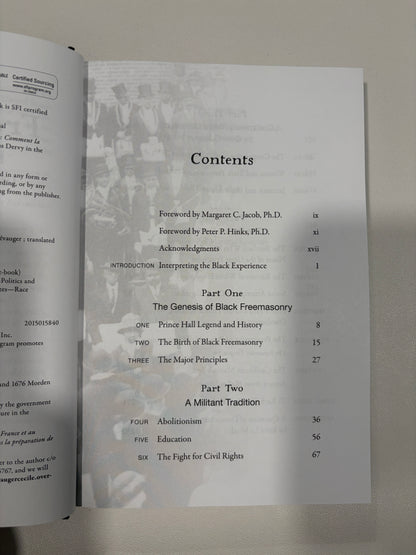 Black Freemasonry: From Prince Hall to the Giants of Jazz by Cecile Revauger HB