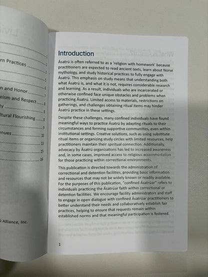 Living Asatru: Asatru Basics for Facility Administrators by Stephen McNallen SB