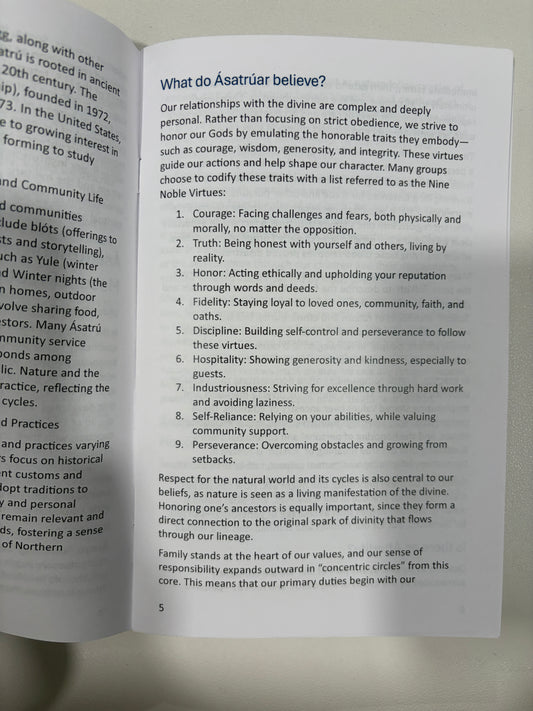 Living Asatru: Asatru Basics for Facility Administrators by Stephen McNallen SB