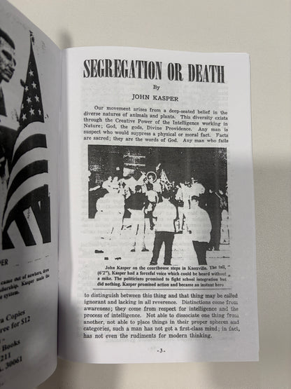 Segregation or Death by John Kasper SB
