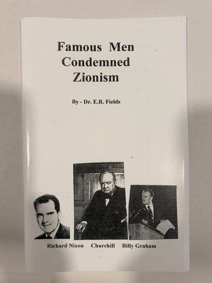 Famous Men Condemned Zionism by Edward Fields SB