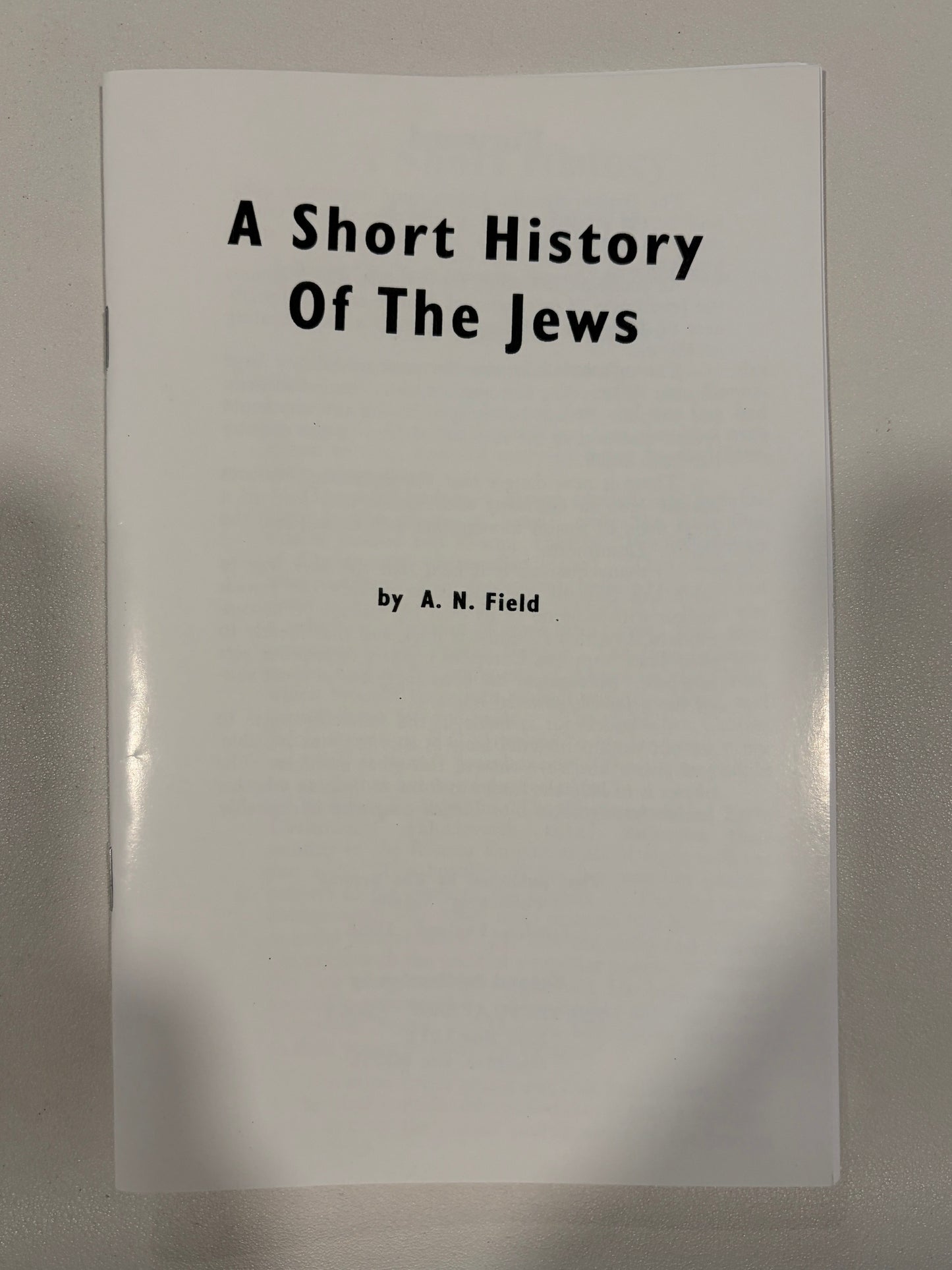 Short History of the Jews by Arthur Field SB