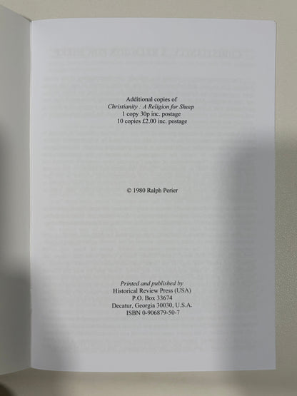 Christianity: A Religion for Sheep by Ralph Perrier SB