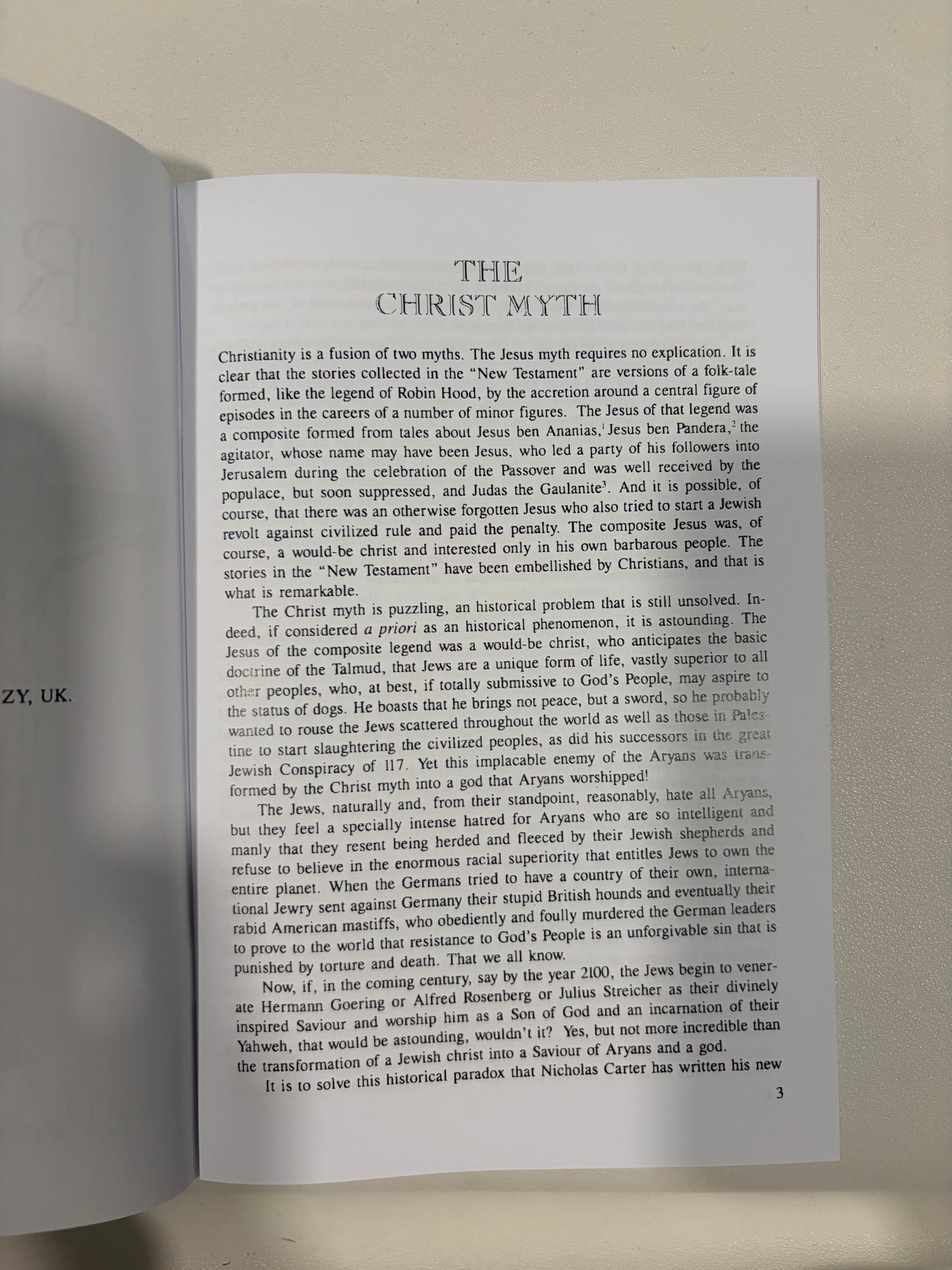 Reflections on the Christ Myth by Revilo Oliver SB