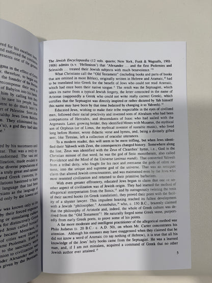 Reflections on the Christ Myth by Revilo Oliver SB