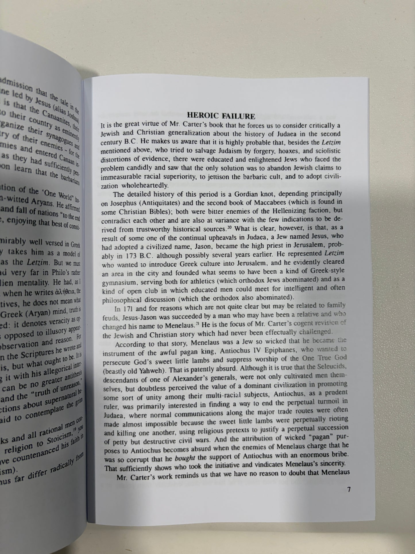 Reflections on the Christ Myth by Revilo Oliver SB